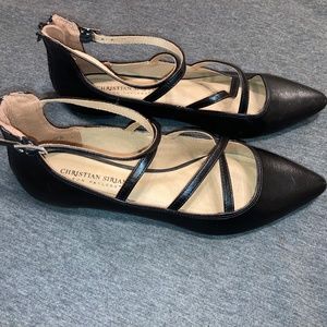 Christian Siriano Black Flat Shoes Size 8